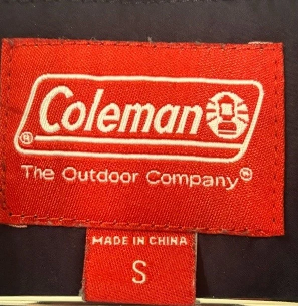 全新无标签男式绗缝海军 Coleman 背心 S 码带/口袋 — 第 2/4 张图片