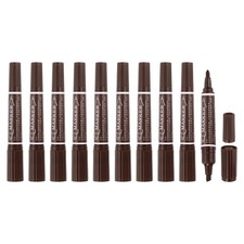 10 Pcs Art Marker Pen Double-Ended Colored Pen Dual Sketch Marker, Brown
