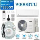 9000 BTU AC Ductless Mini Split Air Conditioner and Heat Pump 19 SEER2 115 VOLT