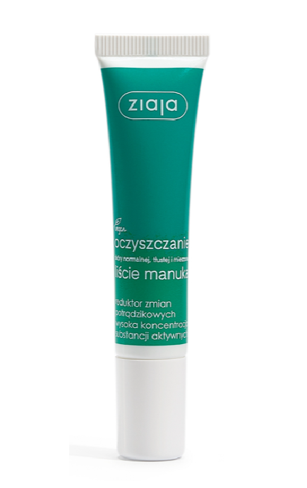 Ziaja Manuka Leaves gel Acne Reduces Changes 15ml Facial Marks Cleansing