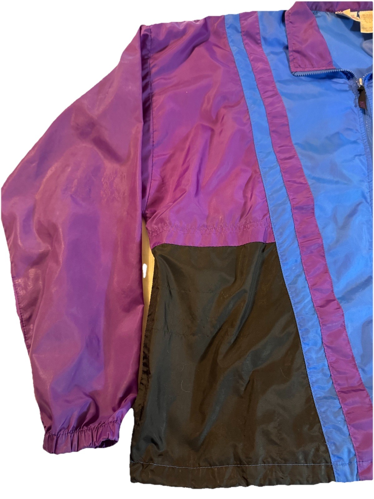 SACAI X NIKE Giacca Nike vintage uomo L viola blu giacca a vento full zip retrò anni 90 etichetta rossa