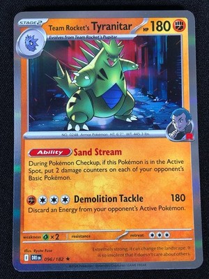 Pokemon Team Rocket's Tyranitar 096/182 Holo (NM)