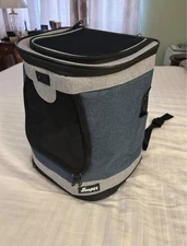 JESPET GOOPAWS Navy Blue Backpack Dog Cat Carrier