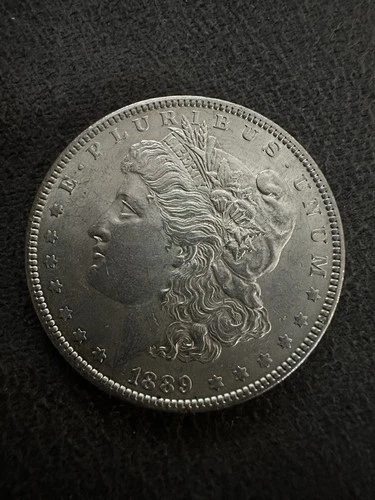 1889 Morgan Silver Dollar $1 Coin US 0.9 Fineness  Collector Coin