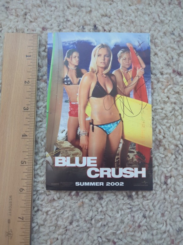Blue Crush Sanoe Lake With Surf Board 4x6 Postcard Signed Autographed 