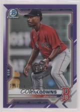2021 Bowman Chrome Prospects Purple Refractor 215/250 Jeter Downs #BCP-107 0i1k