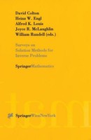 Surveys On Solution Methods For Inverse Problems Heinz W. Engl