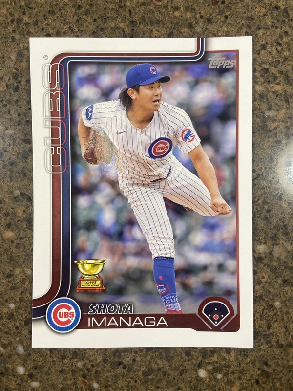 Shota Imanaga 2025 Topps Flagship Giant Costco Topper Card OTC-12 Chicago Cubs