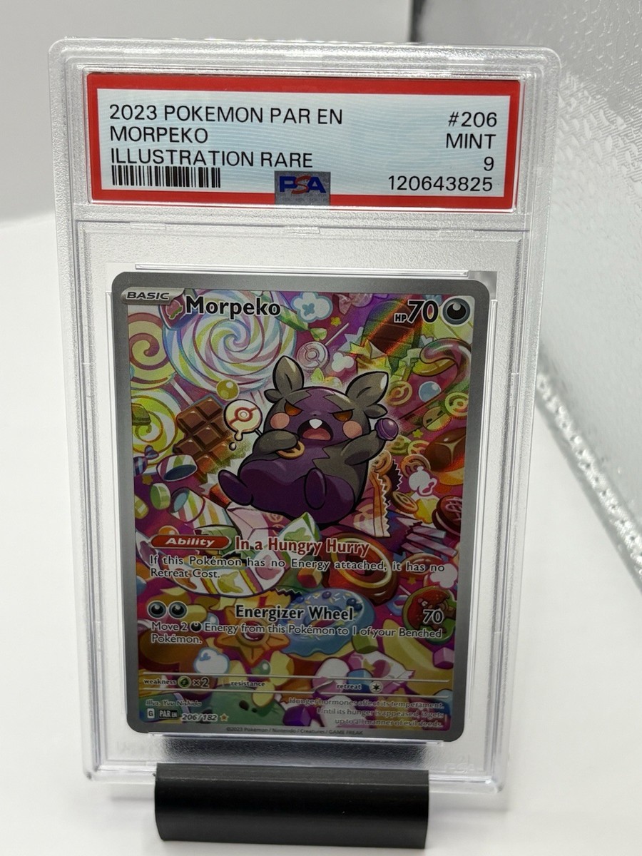 2023 Pokemon Morpeko Illustration Rare Paradox Rift 206/182 PSA 9