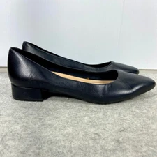 Easy Spirit Caldise Black Leather Low Heeled Pumps Womens 9