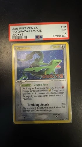 Pokémon Rayquaza EX Deoxys 22/107 Rare Reverse Holo 2005 PSA 7 NM