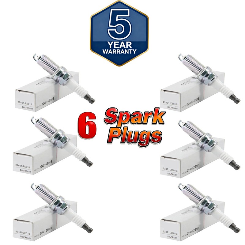 NEW NISSAN FRONTIER XTERRA  NV SERIES SPARK PLUG SET OF 6 OEM 22401-ZE01B