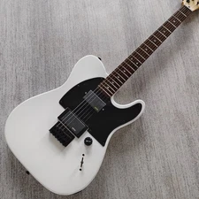 TL white electric guitar maple neck black hardware 6 string from US