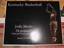 Jodie Meeks Autographed  Scoring Record Picture