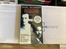 Philadelphia New VHS 1994 Tom Hanks Denzel Washington FACTORY SEALED