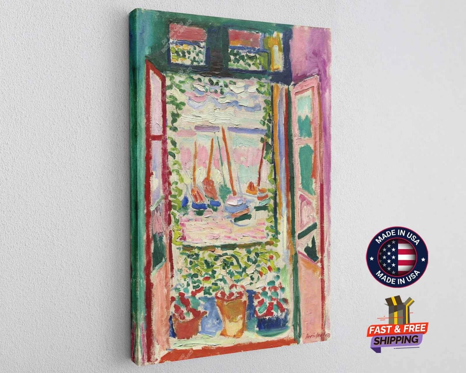 Matisse Canvas Print Open Window Wall Decor Art Print
Opens in a new window or tab