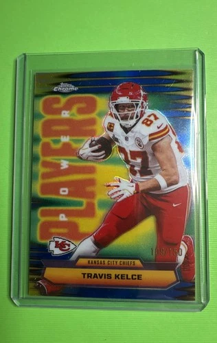 2025 Topps Chrome Travis Kelce Blue Refractor (RAW)