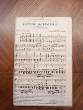 Les Ouvertures classiques Peter Schmoll C.M Werber Partitions Ancienne Salabert