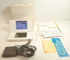 Nintendo DS Lite Game Console White color W/ Box Instruction Charger NTSC-J