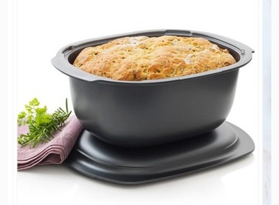 TUPPERWARE ULTRA PRO OVAL ROASTER + LID PAN COOKER 3.6 Qt FROM FREEZER TO OVEN 