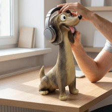Headphone Stand Geschenkidee Hunde-Kopfh&ouml;rerst&auml;nder Dekorativ f&uuml;r B&uuml;ro, M&auml;nner