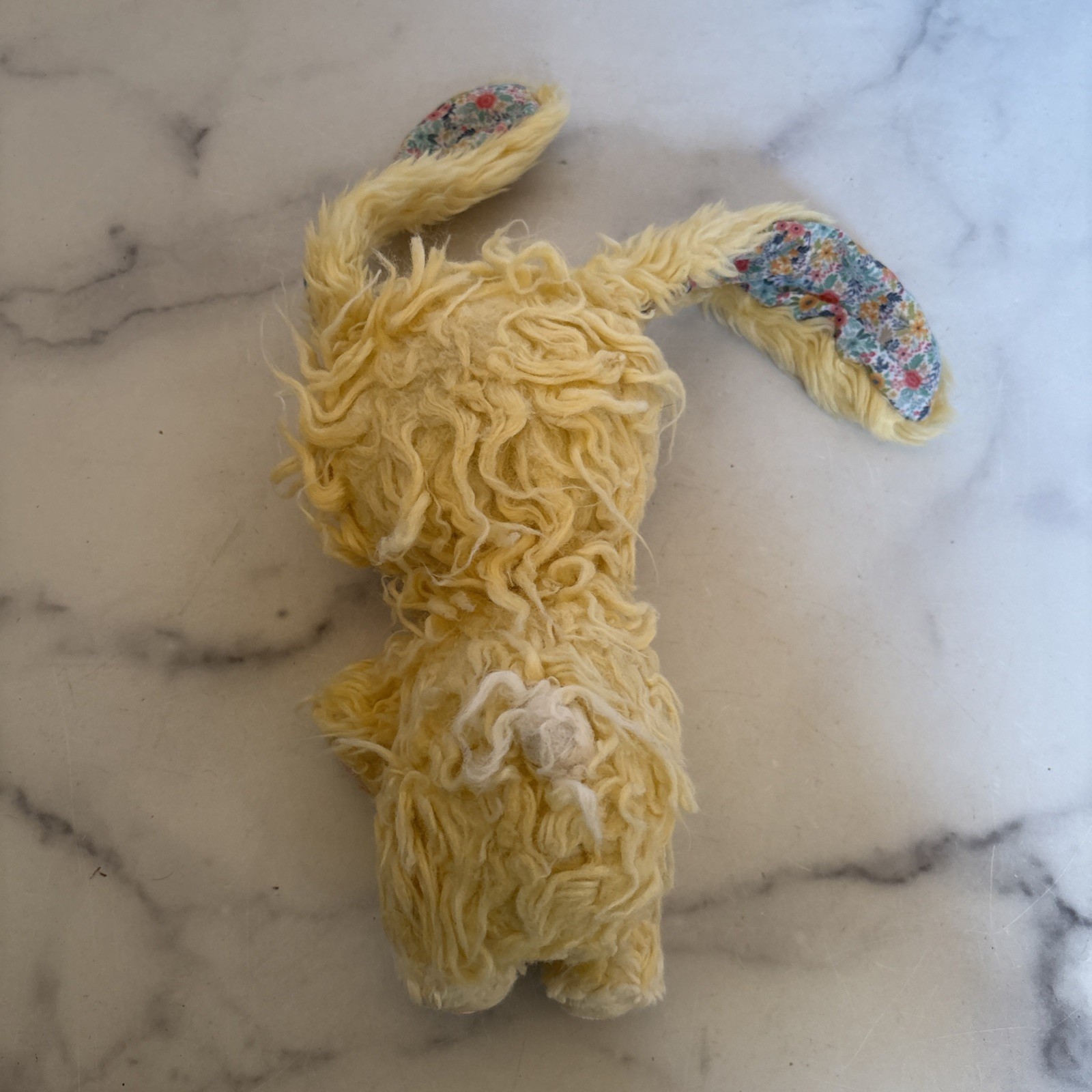 Scruff a Luvs 8" Blossom BUNNY RABBIT Yellow Blue Floral Plush Stuffed Animal