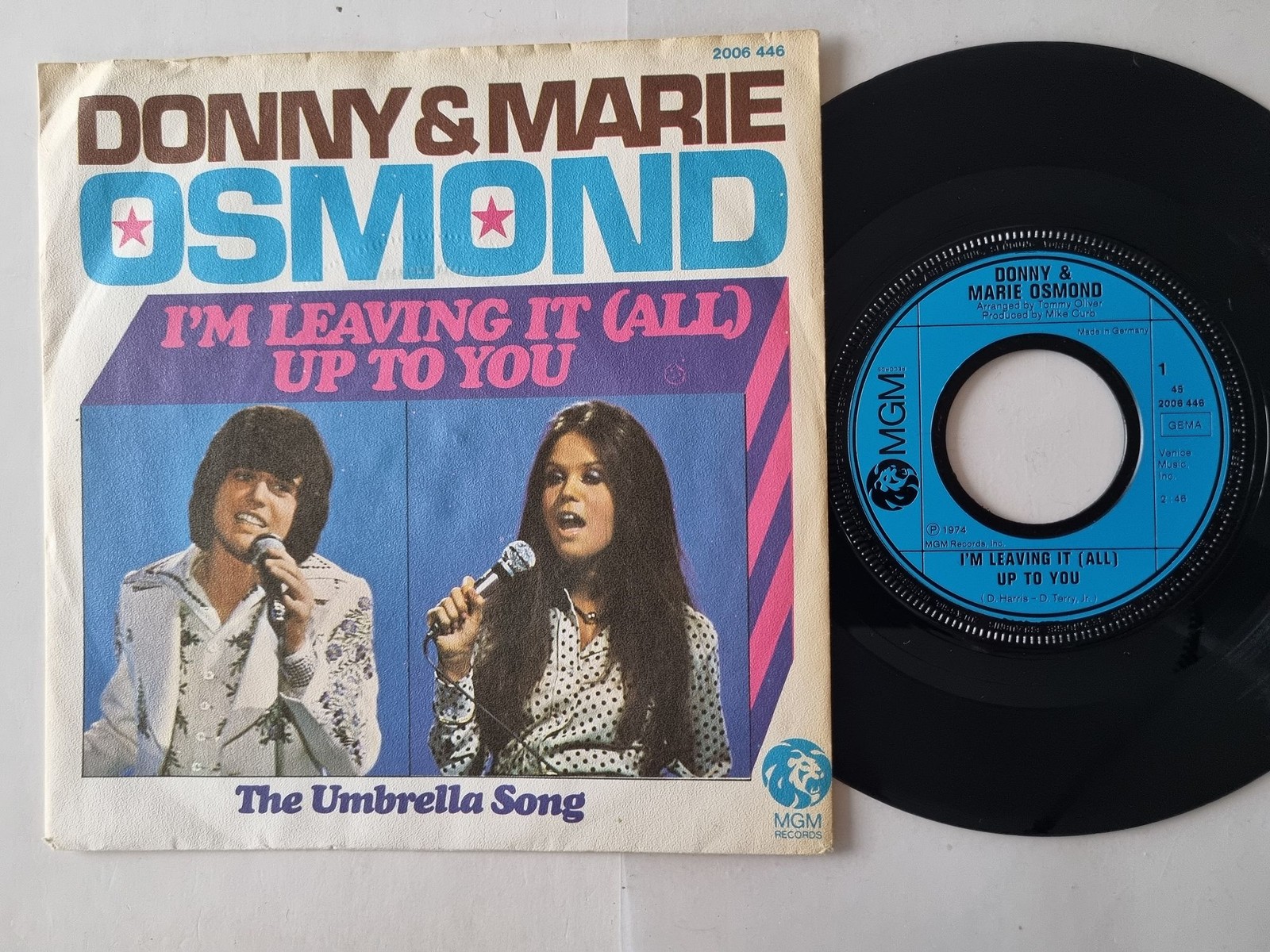 Donny & Marie Osmond - I'm leaving it (all) up to you 7'' Vinyl Germany