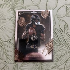 2025 Topps Chrome Lamar Jackson #F15-1 Baltimore Ravens Fortune 15