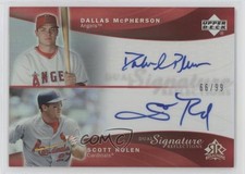 2005 Reflections Dual Signature Red 86/99 Dallas McPherson Scott Rolen Auto 2rz