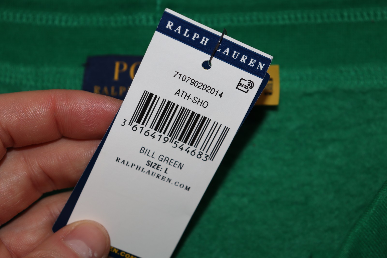 NWT MENS POLO RALPH LAUREN COTTON SHORTS BILL GREEN WITH POCKETS SIZE MENS LARGE thumbnail 7