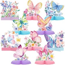 10 Pieces Butterfly Centerpieces for Tables Butterfly Birthday Party Decorati...