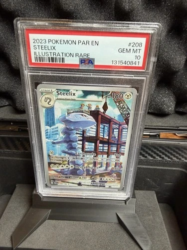 Pokemon TCG PSA 10 Steelix 208/182 SV04 Paradox Rift Illustration Rare Holo