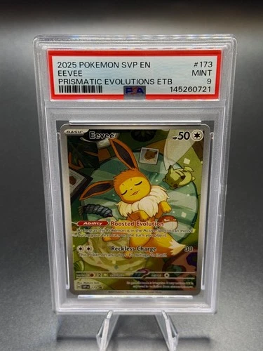 2025 POKEMON SVP EN-SV BLACK STAR PROMO #173 EEVEE PSA 9