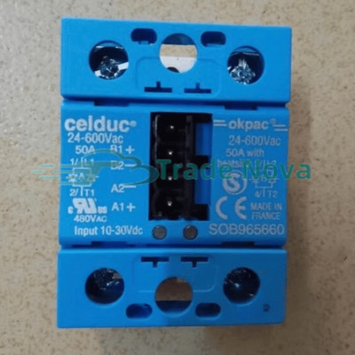 1PCS New For Celduc SOB965660 50A 24-600VAC Solid State Relay Fast Delivery
