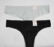 Auden Women's Variety Thong 2 Pack Size Medium 8-10