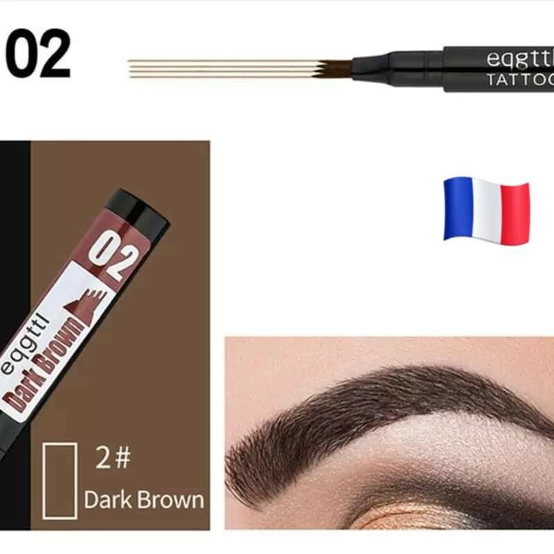 Crayon sourcils brun marron (2) feutre Microblading 24h waterproof tattoo précis
