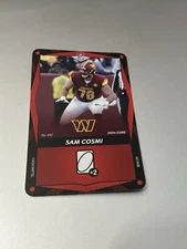 2024 Uno Elite NFL Edition Red SAM COSMI #116 Washington Commanders Football
