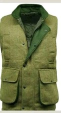 CLASSIC TWEED FARMER AND FISHERMAN JACKET WAIST COAT WITHOUT SLEEVES SIZE S-XXXL