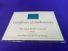 WDCC Snow White & the Seven Dwarfs Sneezy "To Get Rich Quick" Signed w Box & COA — photo 5