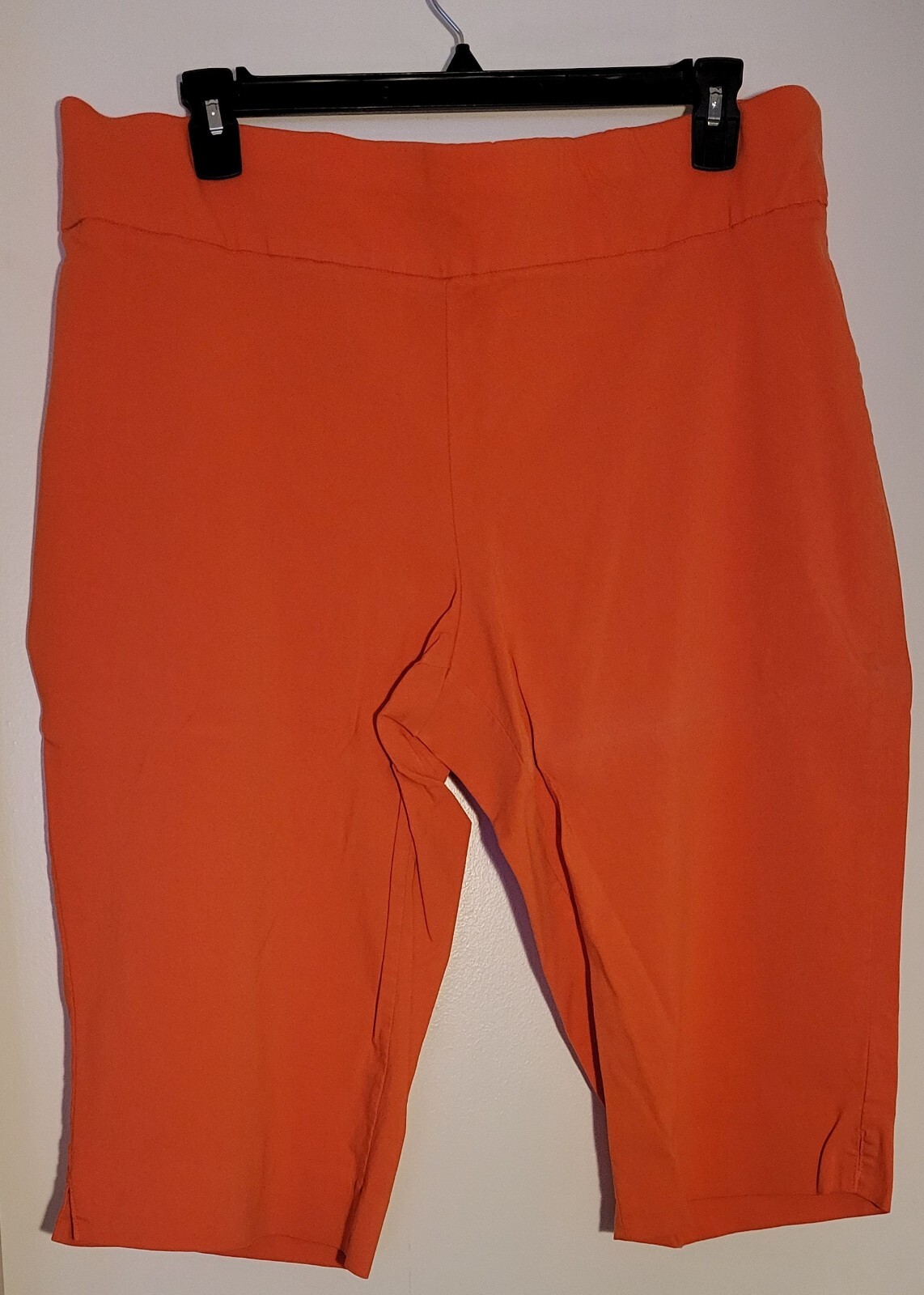 Ruby Rd 24W Capri Pants Solid Orange - image 2