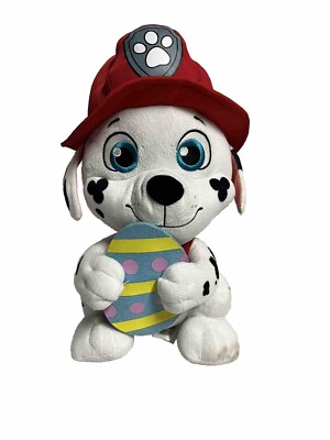 Paw Patrol Easter Plush Marshall with Egg 12'' Nickelodeon Fire Dog