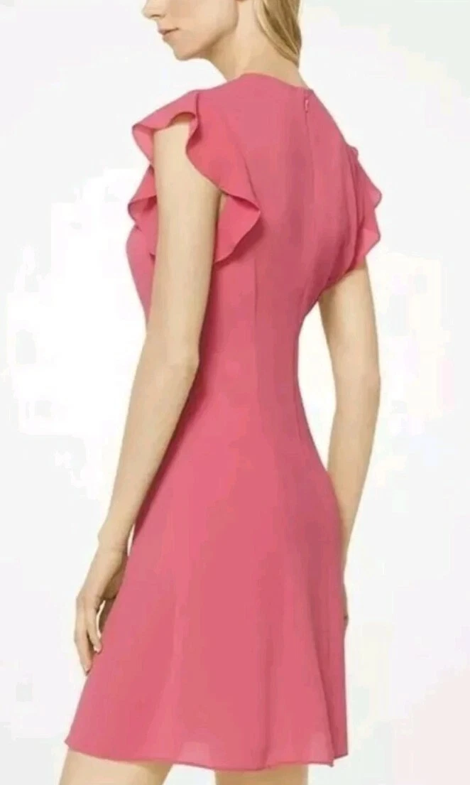 Abito MICHAEL KORS taglia XS £175 NUOVO CON ETICHETTE dettaglio arricciato