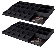 NEW 2-PACK BCW Black Card Sorting Tray Organizer Holder for Sports Trading Cards