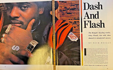 1989 Ickey Woods Cincinnati Bengals Football Rookie illustrated