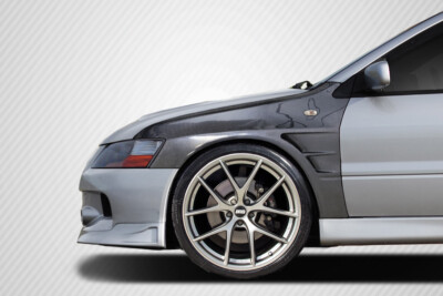 For 2003-2006 Lancer Evolution 8 9 Carbon Creations C-Speed Fenders (+20mm) - 2 