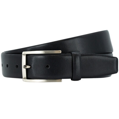 LINDENMANN Premium Handmade Ledergürtel 35 mm schwarz