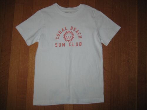 Janie & Jack girl's Coral Beach Sun Club white tee size 10 - Picture 1 of 4