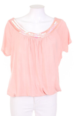 bpc selection Kurzarm-Shirt Pailletten D 48 rosa