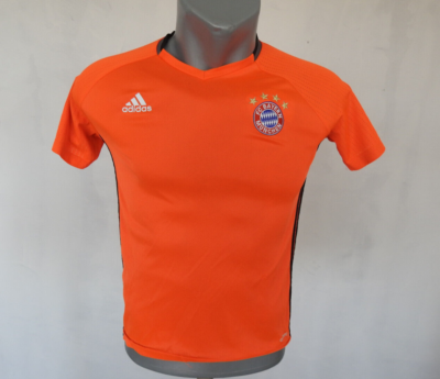 FC Bayern Munchen 2016 Training Jersey Adidas Orange Shirt Size