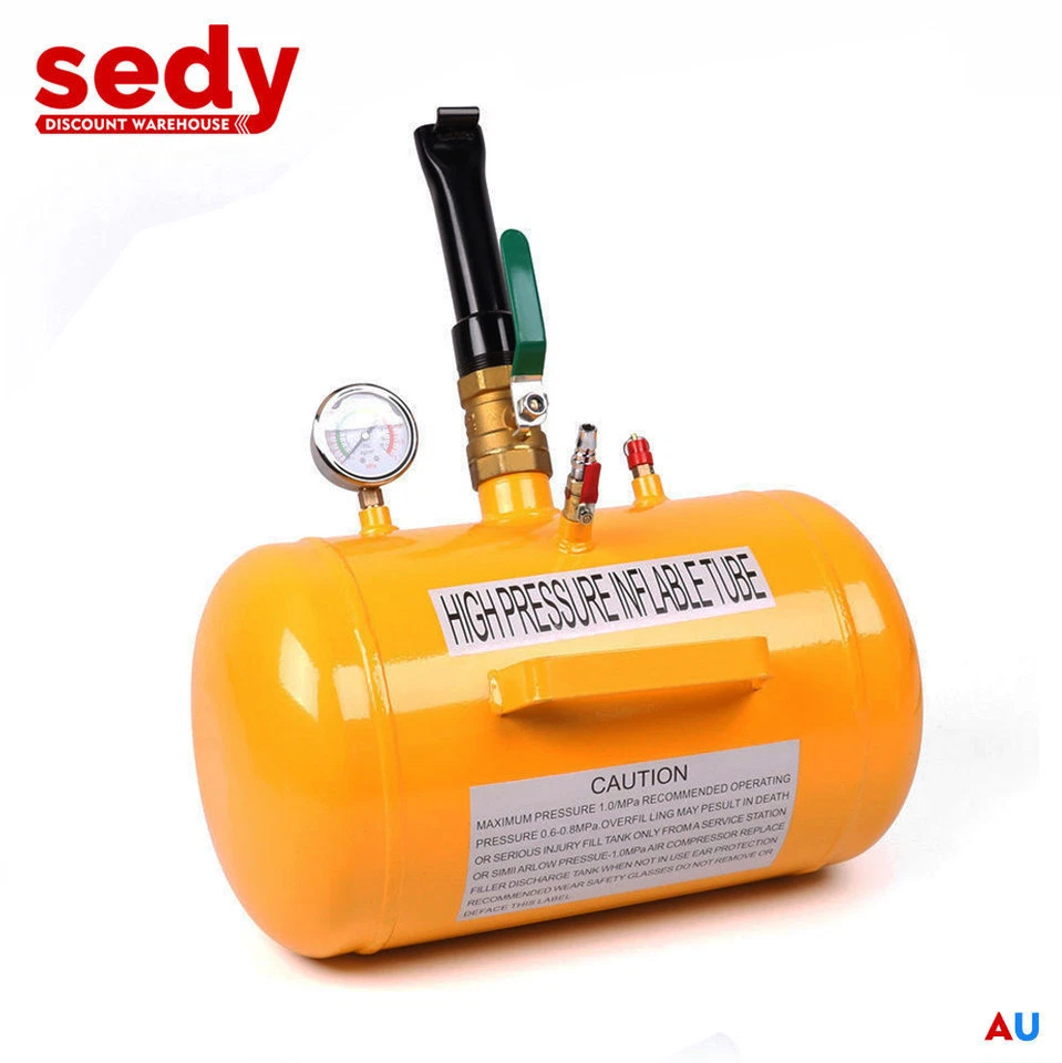 5 Gallon 20L Bead Blaster Tyre Air Tank Tire Inflator Seater 4WD Car Shop Tool